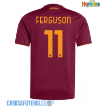 Camisa de time de futebol AS Roma Evan Ferguson #11 Replicas 1º Equipamento 2025-26 Manga Curta